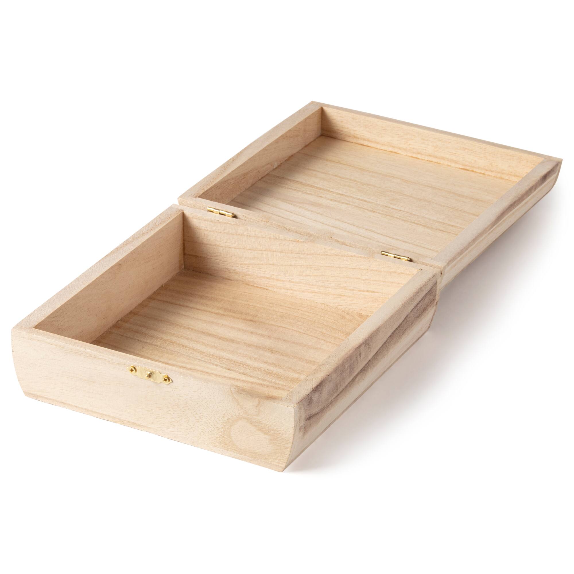 7.5" Curved Wood Trinket Box by Make Market®